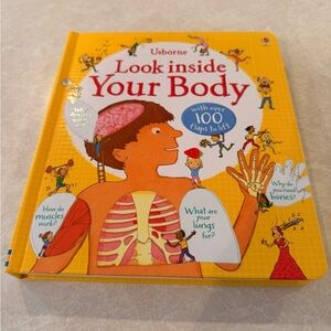 Usborne Look Inside Your Body Book - Yellow
